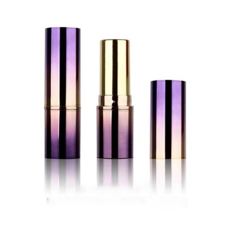 Buy Plastic Gradient Lipstick Tube Circular Lipstick Container Tube Private L
