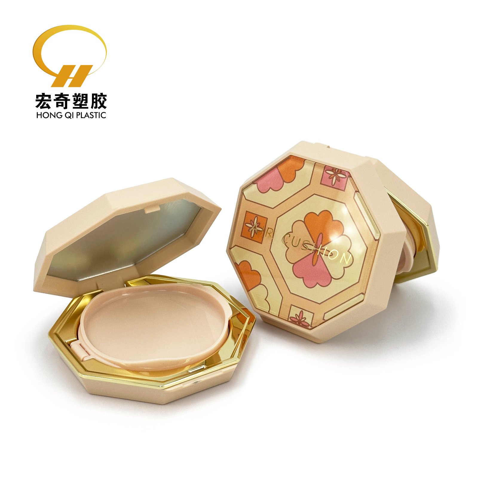 Buy Rhombus Refillable Air Cushion Base Box Customized Cosmetic Packaging