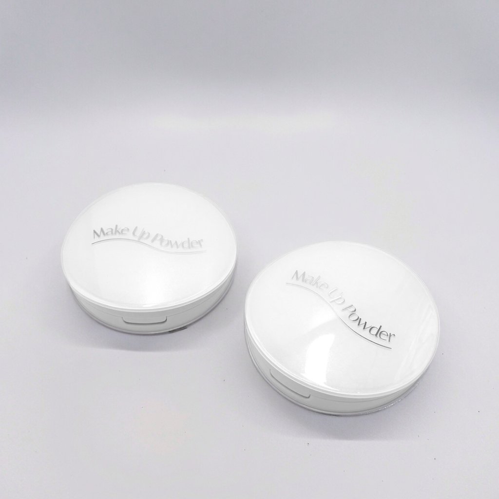 Buy Oem Customization Pink Gold And White Powder Compact Box
round Powder B